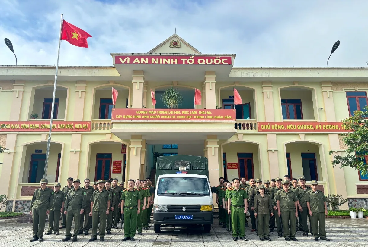 CBCS Công an phường trong đợt ra quân cao điểm