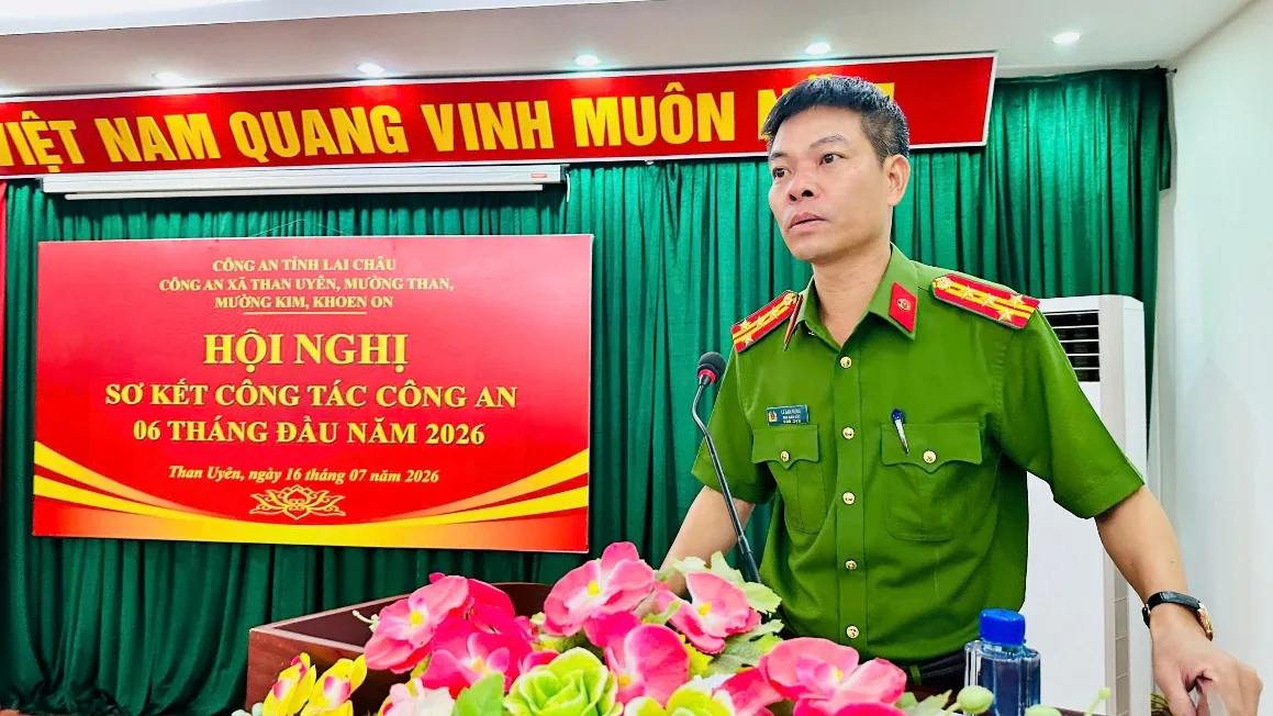 Đại tá Lê Anh Hưng - Phó Giám đốc Công an tỉnh phát biểu chỉ đạo
