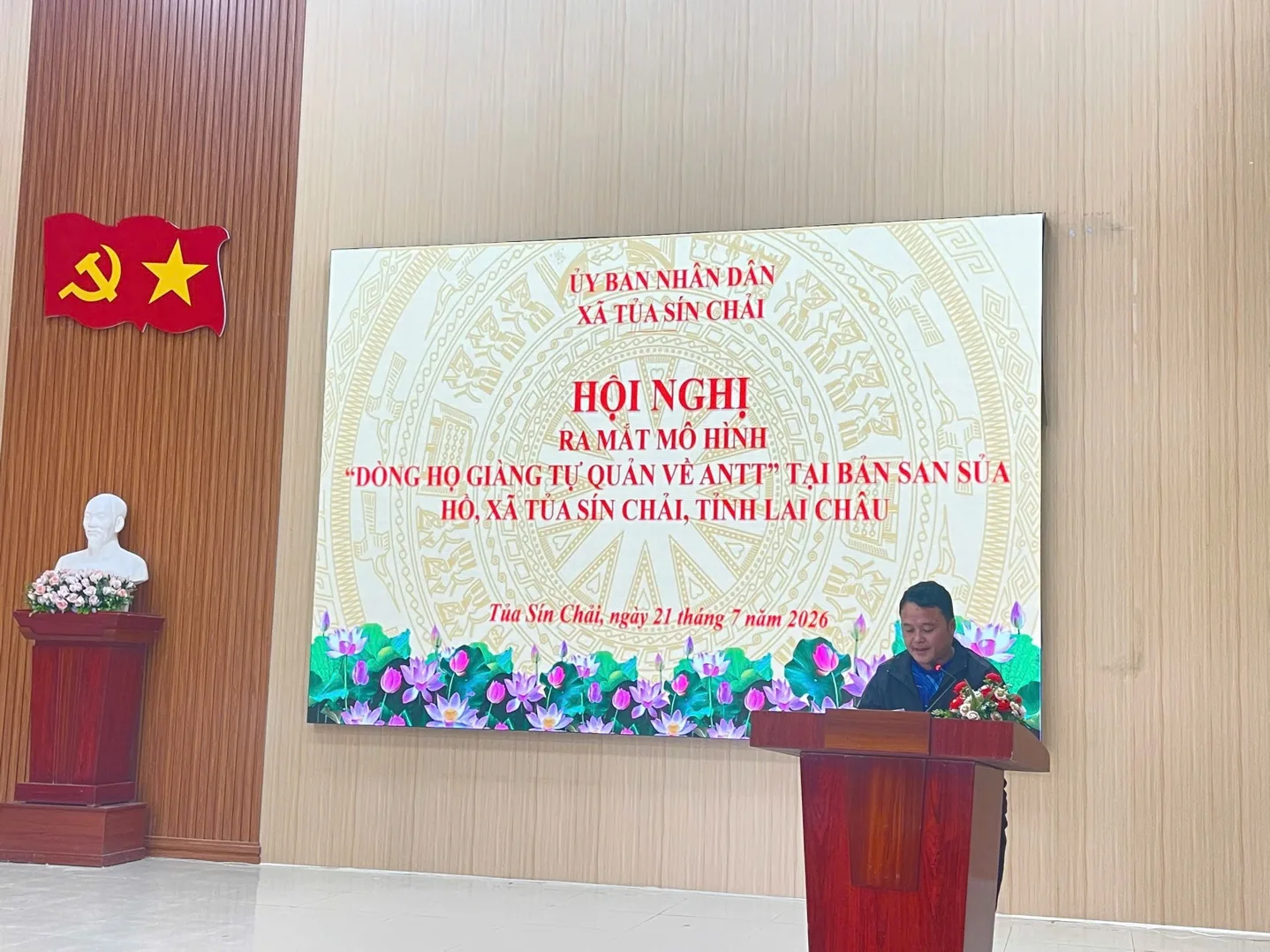 Đồng chí Trưởng dòng họ phát biểu tại Hội nghị