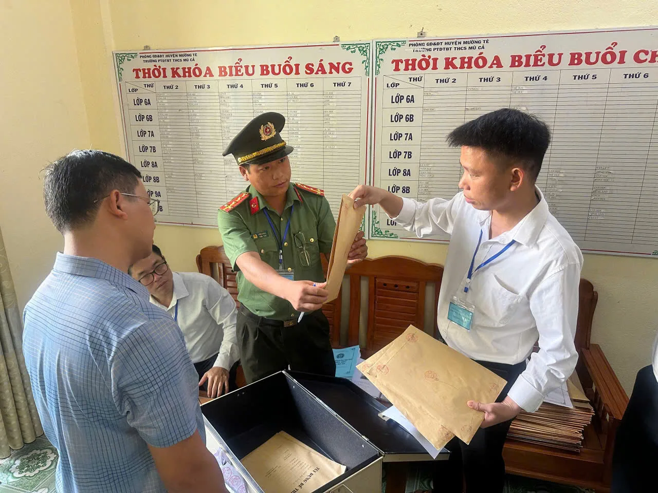 Bảo đảm ANTT kỳ thi tuyển dụng viên chức xã Mù Cả năm 2026