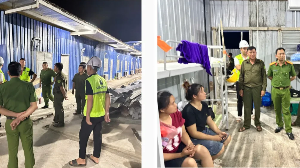 Công an xã Mường Kim tăng cường kiểm tra cư trú, lưu trú tại các công ty, doanh nghiệp trên địa bàn.