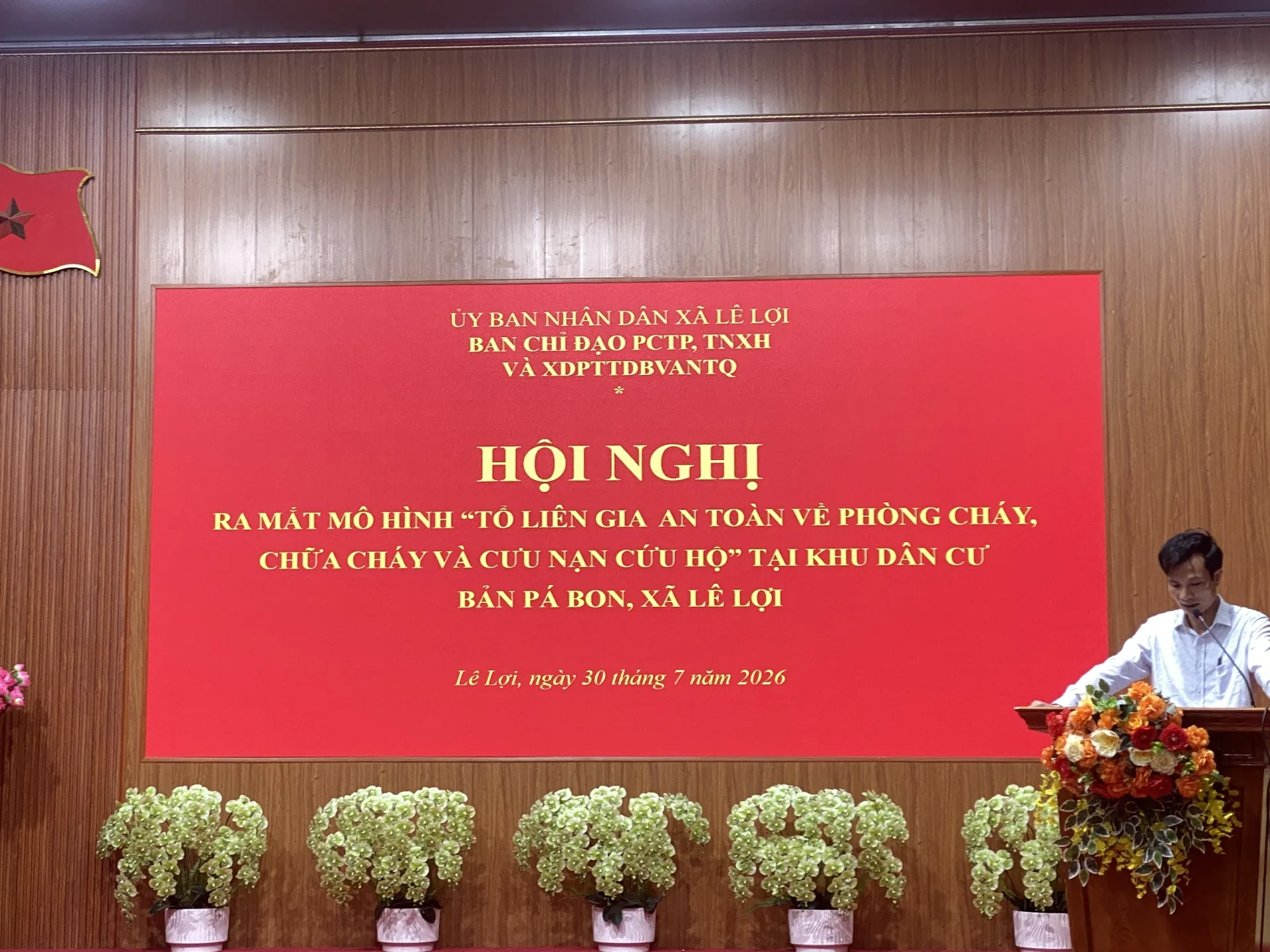 Lê Lợi: Ra mắt mô hình Tổ liên gia an toàn về phòng cháy, chữa cháy và cứu nạn cứu hộ bản Pá Bon